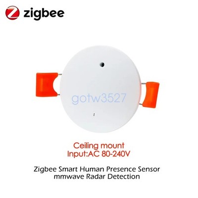 Tuya Zigbee Human Presence Motion Sensor Ceiling Mount MmWave Radar Light Sensor