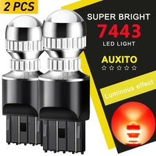 2x 7440 7441 7443 7444 LED Brake Stop Light Bulb Lamps Pure Red Super Bright HD