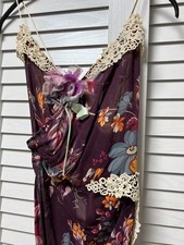D&G Dolce&Gabbana Rare Long Dress Resort Flower Pattern Size XS 38 Used ES1