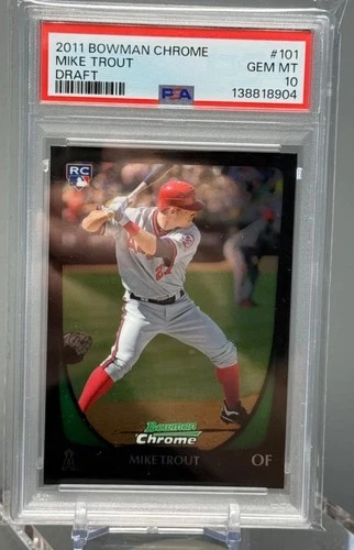 2011 Bowman Draft Picks & Prospects - Chrome Mike Trout #101 (RC)