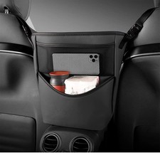 Black Car Handbag Purse Holder Between Seats Center Armrest Storage Organizer