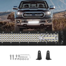 For 11-25 Jeep Grand Cherokee 20 Led Light Bar 450w Behind Grille Mount Driving