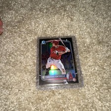 Cole Fontenelle 2025  1st Bowman Chrome Reptilian Refractor #BCP-32 LA Angels