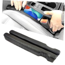 Leather Car Seat Gap Filler, 2 Pack No-Drop Seat Guard Universal Gap