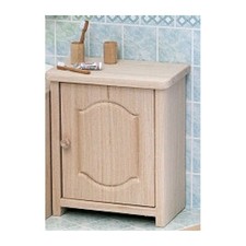 Liebe HANDARBEIT 46088 Badschrank 1-türig Holz Erle 1:12 für Puppenhaus
