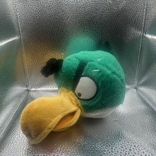 Commonwealth Angry Birds Green Hal Toucan Bird Plush Stuffed Toy Matte Fur
