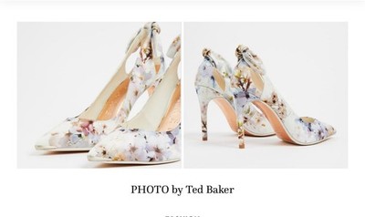 NEW TED BAKER  VANILLA HIGH HEEL COURT SHOE size EU 39.5/ US 9