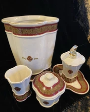 Vintage Croscill Bellissima Bathroom Set