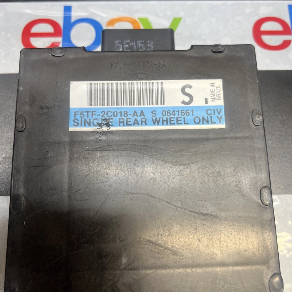 Ford F150 F250 1992 1996 rueda trasera única ABS módulo de control F5TF-2C018-AA Foto 3 de 4