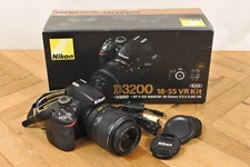 Nikon D3200 24.2MP DSLR Camera w/ 18-55mm VR Lens – Shutter Count 2345