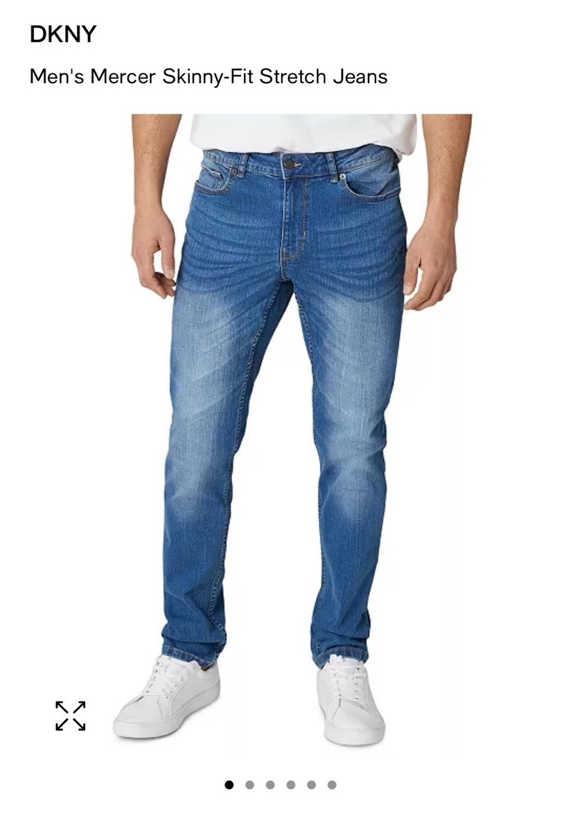 DKNY Jeans Men's 36x31-measured The Mercer Skinny Fit Denim