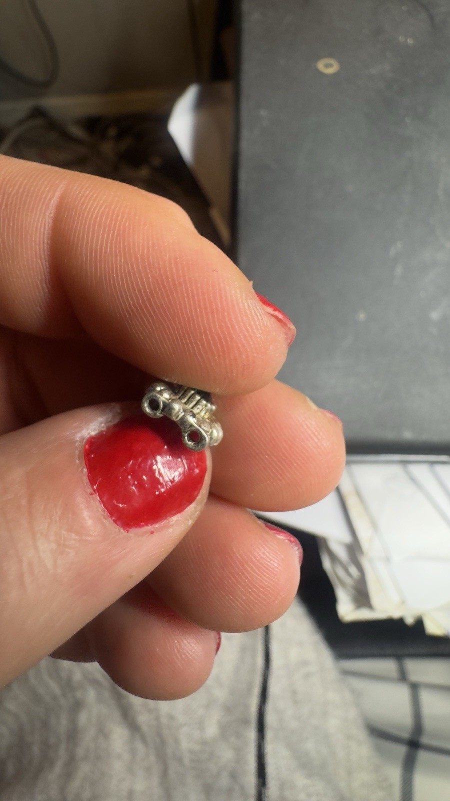 Emerald Charm Solid Sterling 925 Silver Fine Jewe… - image 3