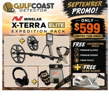 Minelab X-Terra Elite Expedition Pack Metal Detector Digger Pouch Gloves Scoop