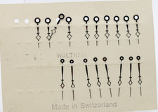 WALTHAM POCKET WATCH HOUR MINUTE HANDS NEW OLD STOCK NOS HO