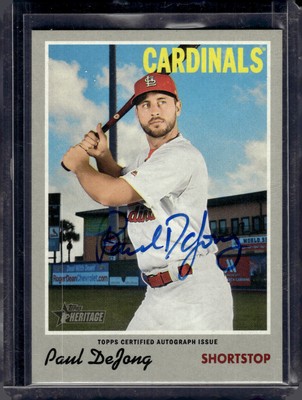 2019 Topps Heritage #ROA-PD Paul DeJong Real One Autographs