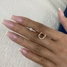 0.8ct Round Drop Earrings Rose Gold 14K Labcreated Diamond F/VS — photo 9