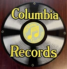 Porcelain Enamel Vintage COLUMBIA RECORDS Sign- Ande ROONEY  HEAVY! 11-1/4”