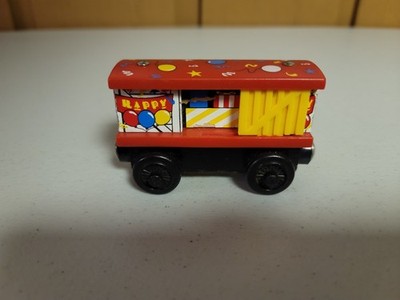 Thomas Wooden Railway Happy Birthday Cargo Box Car Train