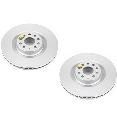 SET-P15EBR832EVC-2 Powerstop 2-Wheel Set Brake Discs Front AWD  for VW Golf R CC