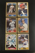 1987 Topps Tony Gywnn Rickey Henderson Cal Ripken Kirby Puckett Wade Boggs MINT