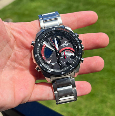 Casio Edifice ECB900Tough Solar Bluetooth Analog/Digital SS Bracelet 100m