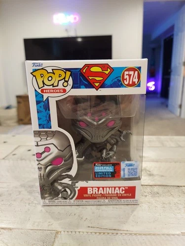Funko Pop! Heros DC Superman Brainiac #574 NYCC 2025 Fall Convention Limited Ed