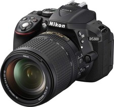 Nikon D5300 DSLR Camera in Black with 18-55mm AF-P VR Lens