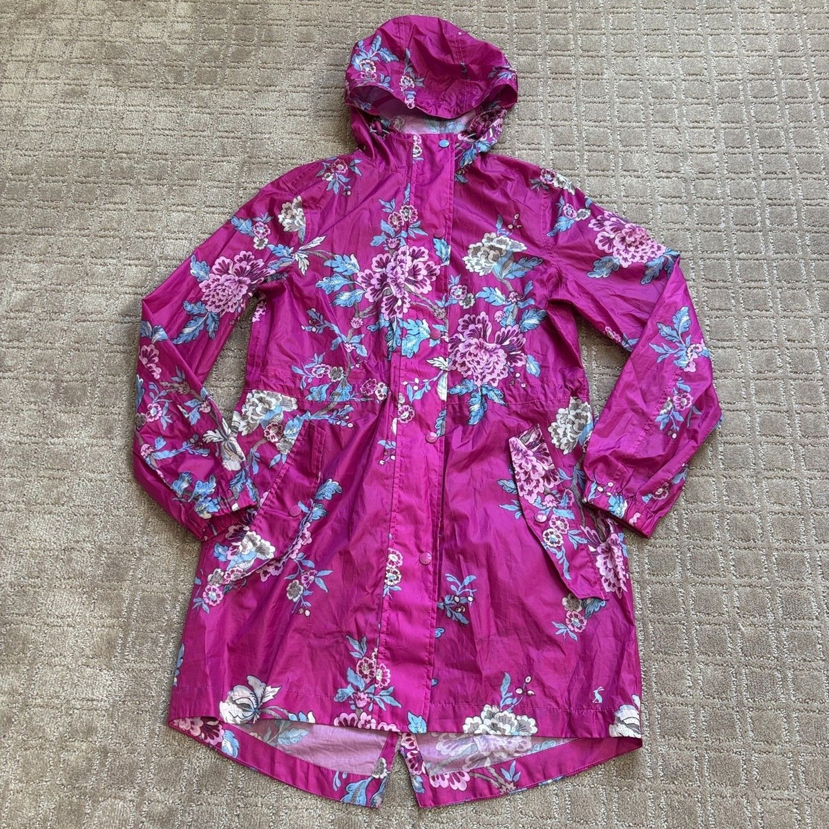 Golightly Joules Rain Coat Girls Joules GoLightly Floral Pattern