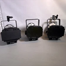 LOT OF 3x Litepanels Sola 4 Daylight LED Fresnel light with Barndoor / USED