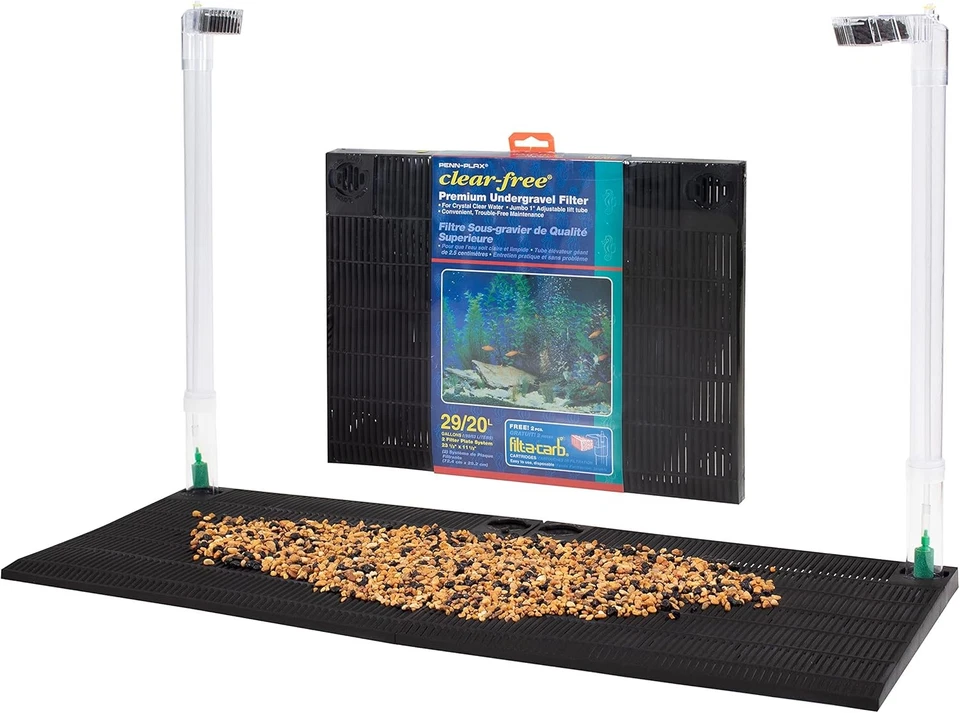 FILTRO DE ACUARIO PREMIUM BAJO GRAVA Seguro de Agua Salada Fresca Tanque de 20 a 29 Galones Foto 3 de 4