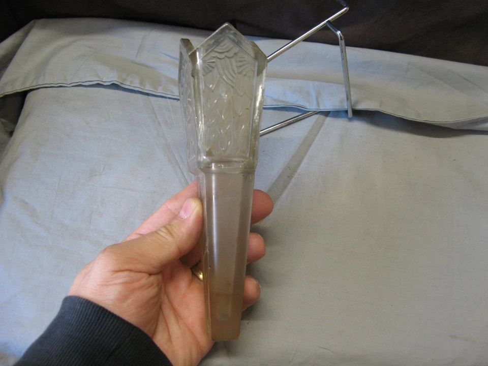 Bouquetière voiture Art Déco pâte de verre 1920 – rare – 19cm – Veronidia DAUM ? - Photo 4/4