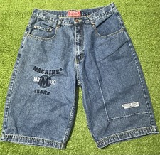 Vintage Machine Baggy Denim Shorts JNCO Style MJ 88 Jorts Mens 36 Y2K