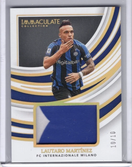 2022-23 Panini Immaculate Collection Soccer Lautaro Martinez Patch Gold 10/10