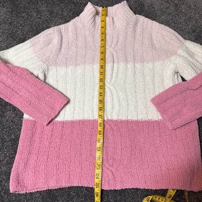 chenille Sweater Womens PL Designer Originals VINTAGE pink ombre
