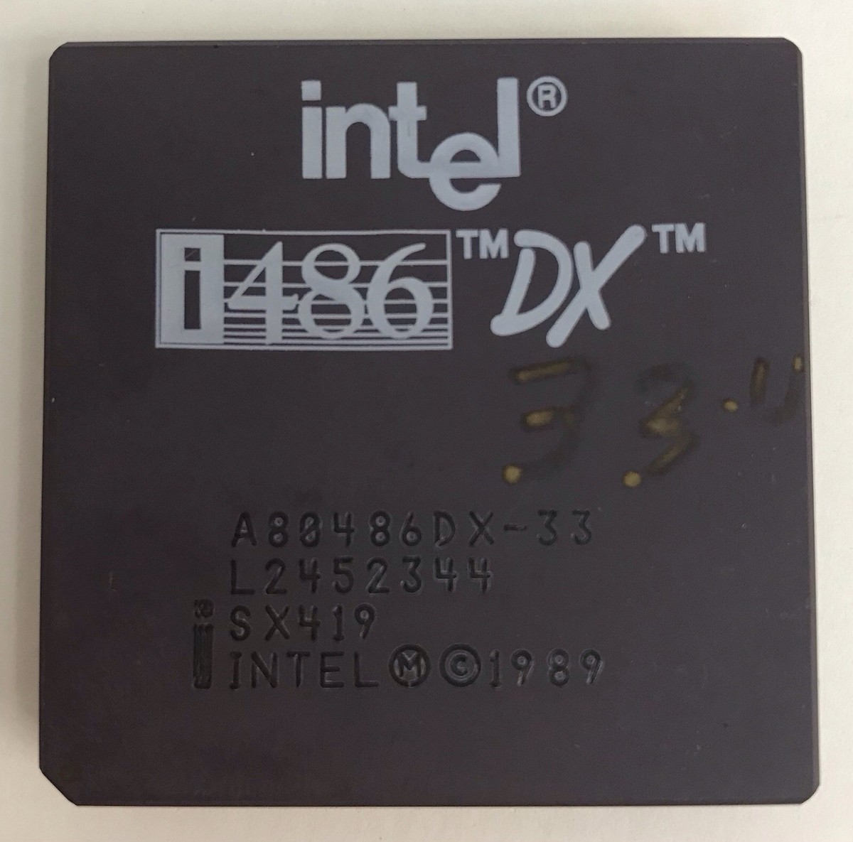 Vintage Intel A80486DX-33 SX419 486DX-33 USA CPU GOLD | eBay