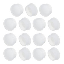 15pcs Laptop PS/2 Port Duct Covers Caps Silicone Plug for PS/2 Female End, Clear