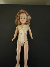 Vintage Molded Plastic Doll 7 1/2 Inches Strawberry Blonde 