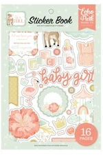 Echo Park Paper IT'S A GIRL Baby Scrapbook Sticker Book
