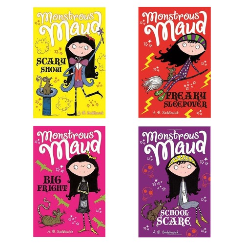 Monstrous Maud Book Set by A. B. Saddlewick 4x Fantasy Paper Back Books - Picture 1 of 3