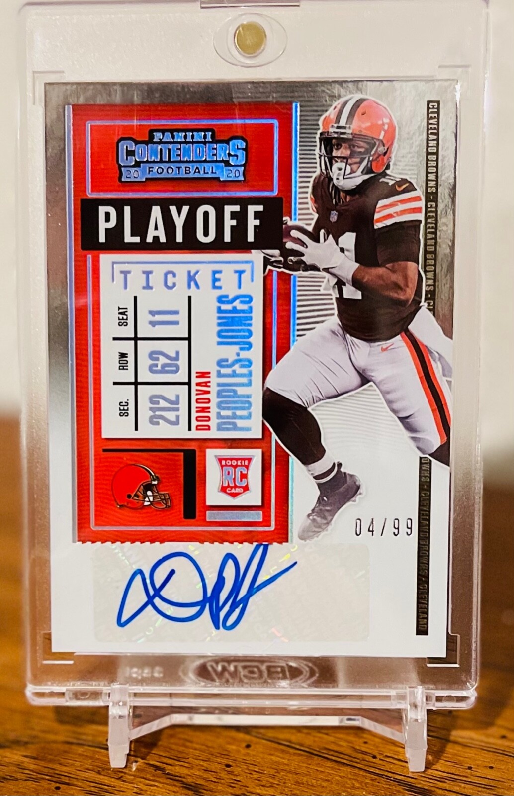 2020 DONOVAN PEOPLES-JONES CONTENDERS PLAYOFF TICKET ROOKIE AUTO /99