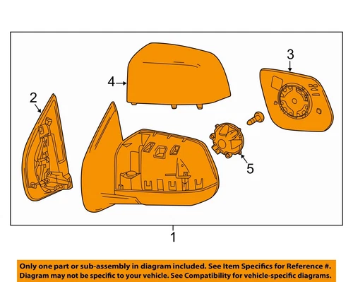 GM OEM 15-22 Canyon,Colorado Front Door Outside Mirrors-Mirror Assy 23252457
