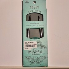 Knitters Pride Mindful Collection Lace Needle Stainless Steel 10.75 7MM40" 100CM