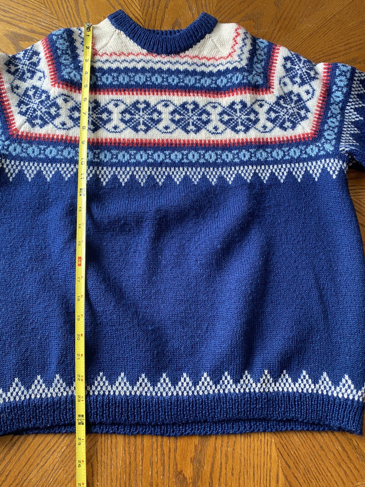 Vintage Viking Knit Sweater Hand Made 