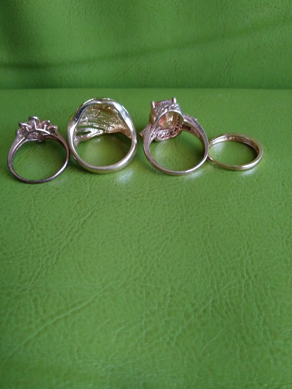 Rings Bronze colored Citrine Costume Jewelry Ring lot Size 9 eBay