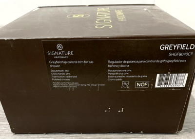 Signature Hardware SHGF8040CP Greyfield 2-Way Pressure Balance, Chrome*READ*