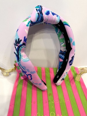 NWT LILLY PULITZER X LELE SADOUGHI KNOTTED HEADBAND MERMAID  display picture 3