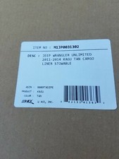 New M1jp0031302 Kagu Cargo Liner Rear Tan For Jeep Wrangler Unlimited 2011-2014