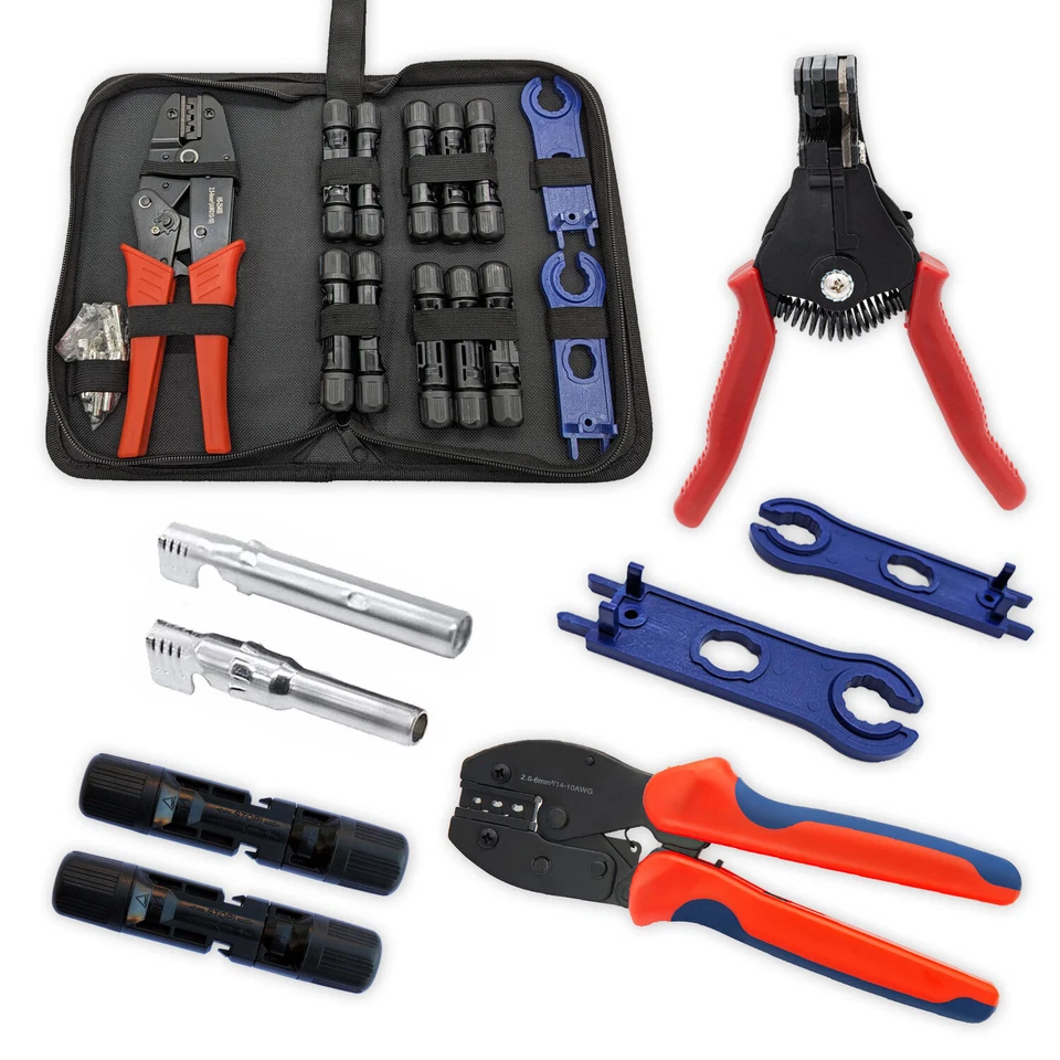 MARKENLOS PV Solarstecker für MC4 Stecker Solarkabel 6mm2 4mm2 Buchse Kupplung Verbinder