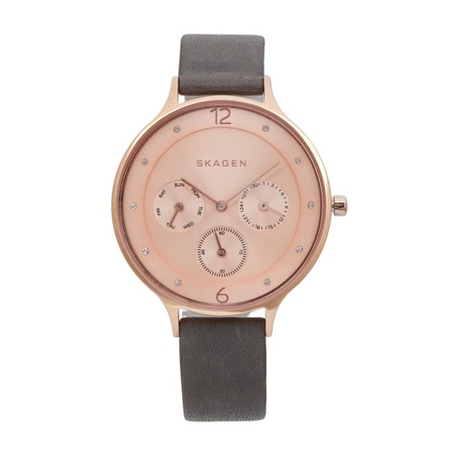 Skagen Anita 36mm Stainless Steel Rose Gold Dial Ladies Quartz Watch SKW2392