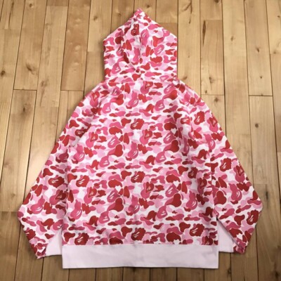 ☆大幅SALE☆BAPE MILO ABC camo Pink パーカー BAPE LOGO ABC camo pink full zip hoodie A Bathing Ape Size L
